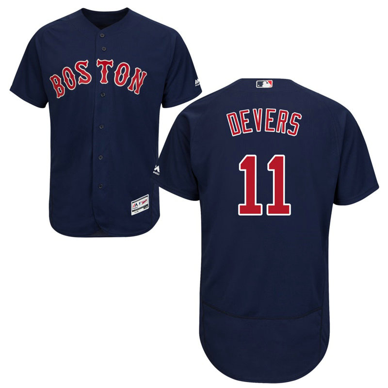 Boston Red Sox Rafael Devers #11 Navy Alternate Flex Base Jersey