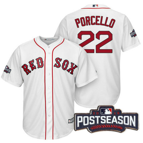 Boston Red Sox Rick Porcello #22 AL East Division Champions White 2016 Postseason Patch Cool Base Jersey Boston Red Sox Rick Porcello #22 AL East Division Champions White 2016 Postseason Patch Cool Base Jersey
