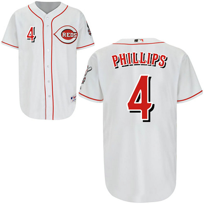 Cincinnati Reds Brandon Phillips Authentic White Cool Base Jersey Cincinnati Reds Brandon Phillips Authentic White Cool Base Jersey