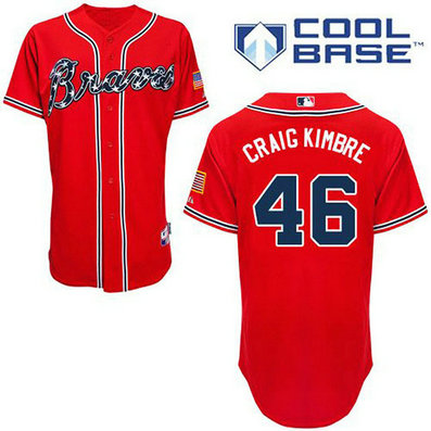 YOUTH Atlanta Braves #46 Craig KimbrelAuthentic Red Alternate Cool Base Jersey YOUTH Atlanta Braves #46 Craig KimbrelAuthentic Red Alternate Cool Base Jersey