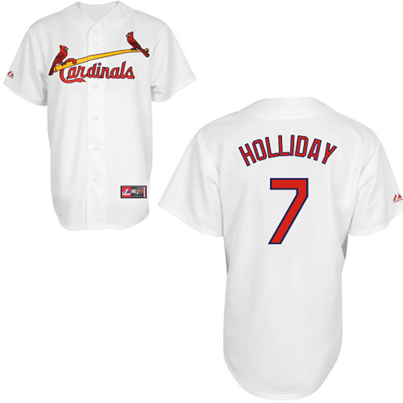 St. Louis Cardinals #7 Matt Holliday White Authentic Cool Base Jersey