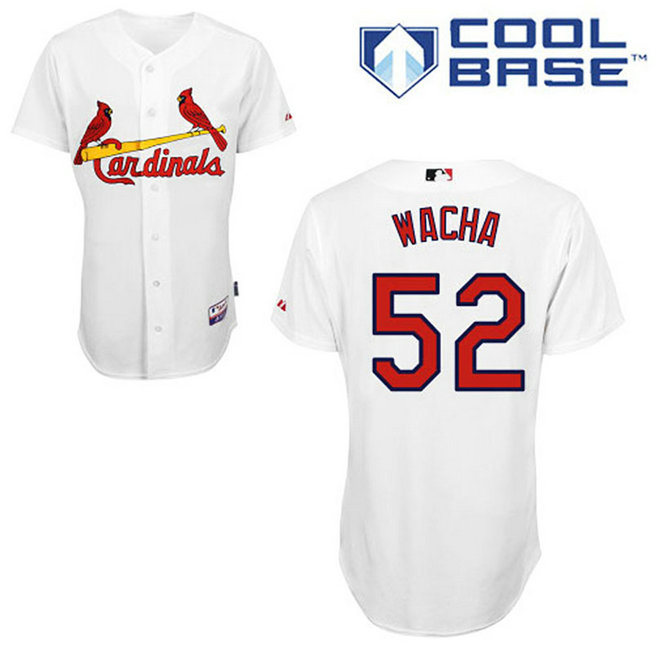 St. Louis Cardinals #52 Michael Wacha White Authentic Cool Base Jersey