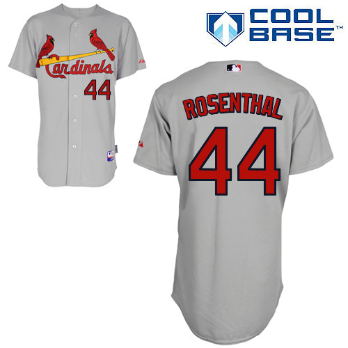St. Louis Cardinals #44 Trevor Rosenthal Grey Cool Base Away Jersey St. Louis Cardinals #44 Trevor Rosenthal Grey Cool Base Away Jersey