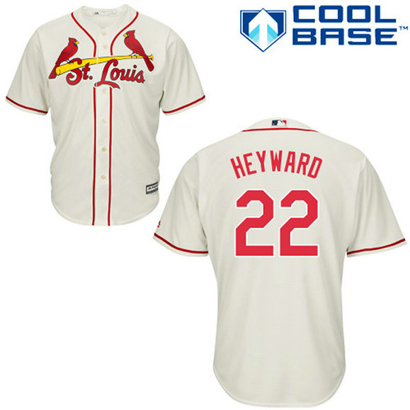 St. Louis Cardinals #22 Jason Heyward Authentic Cream Alternate Cool Base Jersey