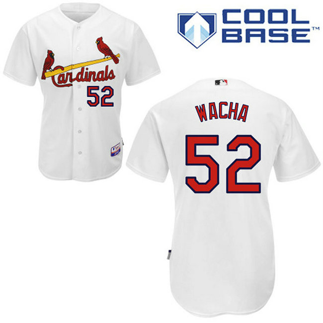 YOUTH St. Louis Cardinals #52 Michael WachaAuthentic White Home Cool Base Jersey