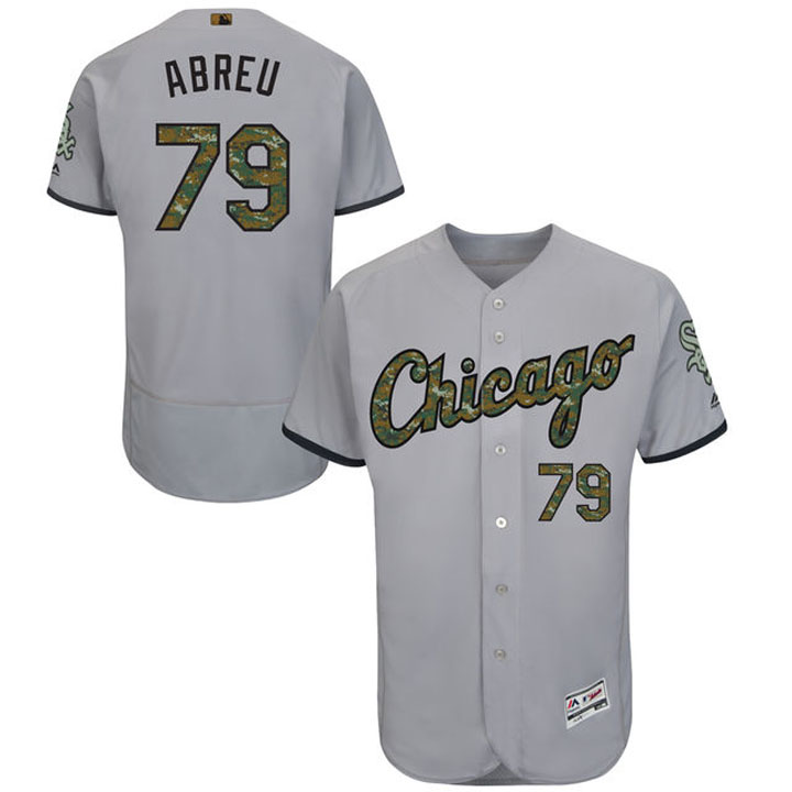Chicago White Sox Jose Abreu #79 Grey Camo Fashion 2016 Memorial Day Flex Base Jersey Chicago White Sox Jose Abreu #79 Grey Camo Fashion 2016 Memorial Day Flex Base Jersey