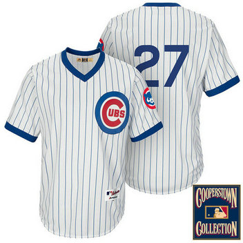 Chicago Cubs #27 Addison Russell White 1988 Turn Back The Clock Throwback Jersey Chicago Cubs #27 Addison Russell White 1988 Turn Back The Clock Throwback Jersey