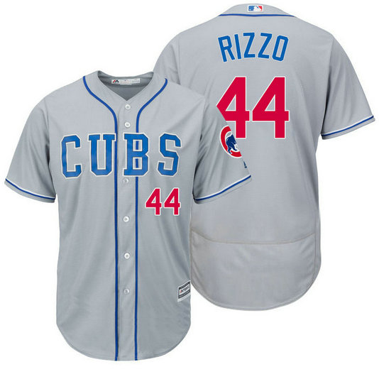 Chicago Cubs Anthony Rizzo #44 Grey Authentic Collection Flexbase Player Jersey