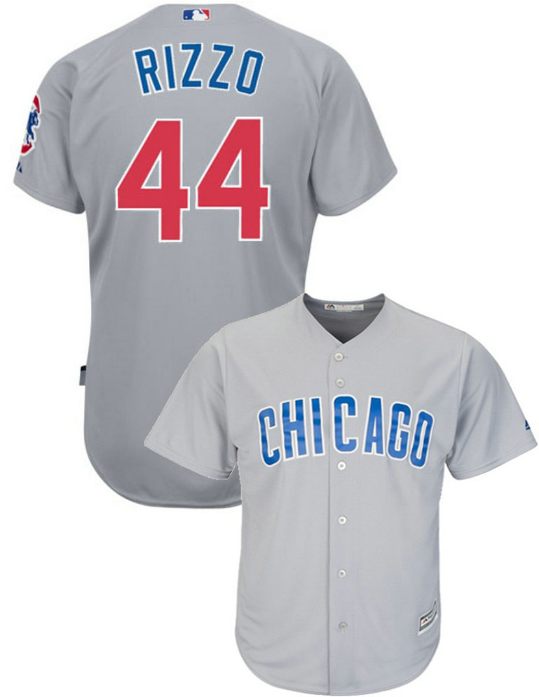 Chicago Cubs Anthony Rizzo #44 Grey Cool Base Jersey Chicago Cubs Anthony Rizzo #44 Grey Cool Base Jersey