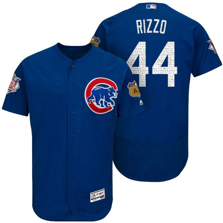 Chicago Cubs Anthony Rizzo #44 Royal 2017 Spring Training Cactus League Patch Authentic Collection Flex Base Jersey Chicago Cubs Anthony Rizzo #44 Royal 2017 Spring Training Cactus League Patch Authentic Collection Flex Base Jersey