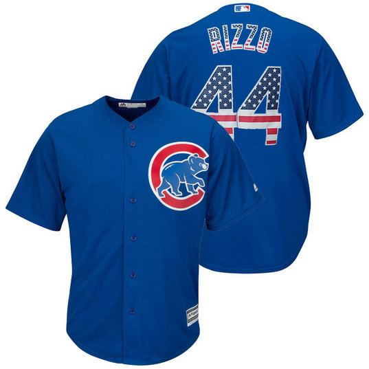 Chicago Cubs Anthony Rizzo #44 Royal Stars and Stripes Cool Base Jersey Chicago Cubs Anthony Rizzo #44 Royal Stars and Stripes Cool Base Jersey