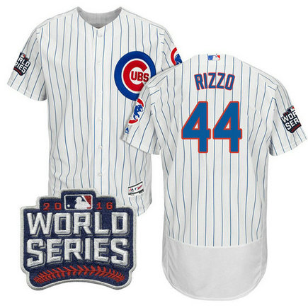 Chicago Cubs Anthony Rizzo #44 White 2016 World Series Bound Flex Base Jersey Chicago Cubs Anthony Rizzo #44 White 2016 World Series Bound Flex Base Jersey