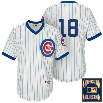 Chicago Cubs #18 Ben Zobrist White 1988 Turn Back The Clock Throwback Jersey Chicago Cubs #18 Ben Zobrist White 1988 Turn Back The Clock Throwback Jersey