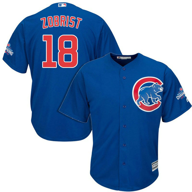 Chicago Cubs Ben Zobrist #18 Royal 2016 World Series Champions Cool Base Jersey Chicago Cubs Ben Zobrist #18 Royal 2016 World Series Champions Cool Base Jersey