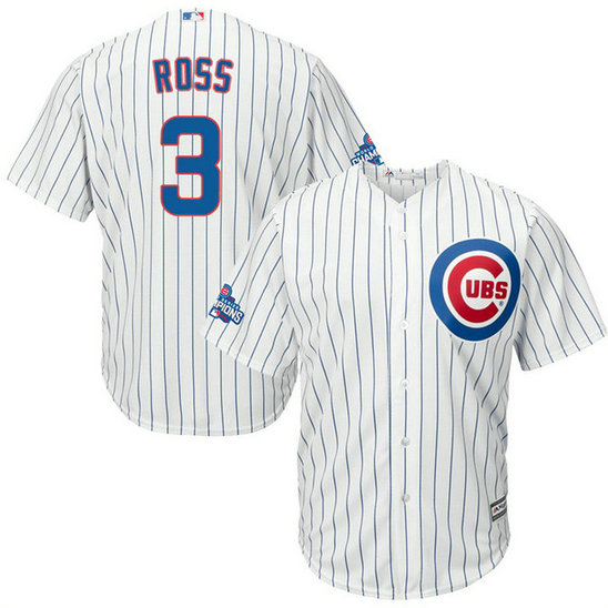 Chicago Cubs David Ross #3 White 2016 World Series Champions Cool Base Jersey Chicago Cubs David Ross #3 White 2016 World Series Champions Cool Base Jersey