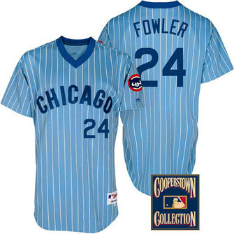 Chicago Cubs #24 Dexter Fowler Light Blue Throwback Turn Back The Clock Jersey Chicago Cubs #24 Dexter Fowler Light Blue Throwback Turn Back The Clock Jersey