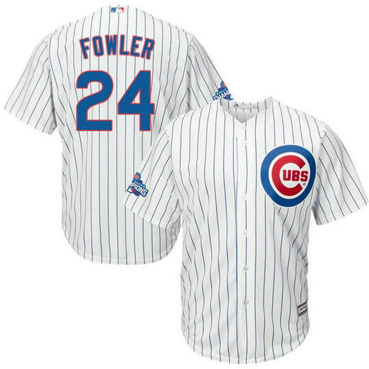 Chicago Cubs Dexter Fowler #24 White 2016 World Series Champions Cool Base Jersey Chicago Cubs Dexter Fowler #24 White 2016 World Series Champions Cool Base Jersey