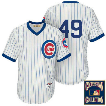 Chicago Cubs #49 Jake Arrieta White 1988 Turn Back The Clock Throwback Jersey Chicago Cubs #49 Jake Arrieta White 1988 Turn Back The Clock Throwback Jersey