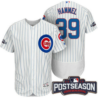 Chicago Cubs Jason Hammel #39 NL Central Champions White 2016 Postseason Patch Flex Base Jersey Chicago Cubs Jason Hammel #39 NL Central Champions White 2016 Postseason Patch Flex Base Jersey