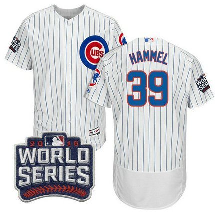 Chicago Cubs Jason Hammel #39 White 2016 World Series Bound Flex Base Jersey Chicago Cubs Jason Hammel #39 White 2016 World Series Bound Flex Base Jersey