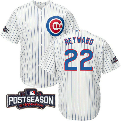 Chicago Cubs Jason Heyward #22 NL Central Division Champions White 2016 Postseason Patch Cool Base Jersey Chicago Cubs Jason Heyward #22 NL Central Division Champions White 2016 Postseason Patch Cool Base Jersey