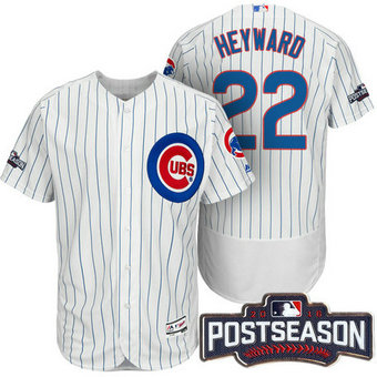 Chicago Cubs Jason Heyward #22 NL Central Champions White 2016 Postseason Patch Flex Base Jersey Chicago Cubs Jason Heyward #22 NL Central Champions White 2016 Postseason Patch Flex Base Jersey