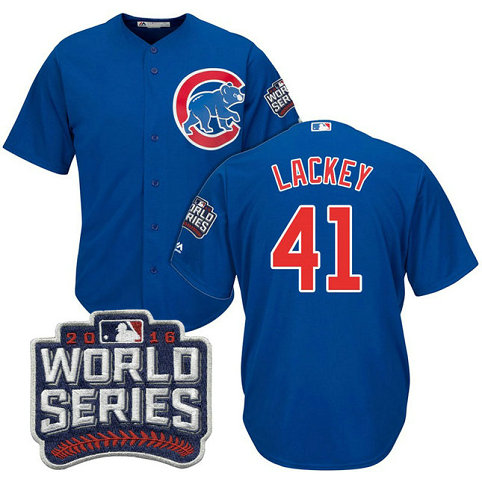 Chicago Cubs John Lackey #41 Royal 2016 World Series Bound Cool Base Jersey Chicago Cubs John Lackey #41 Royal 2016 World Series Bound Cool Base Jersey