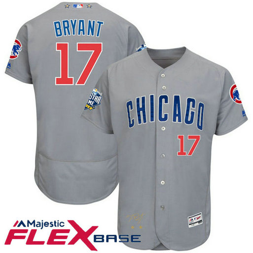 Chicago Cubs Kris Bryant #17 Grey 2016 All-Star Game Signature Flex Base Jersey Chicago Cubs Kris Bryant #17 Grey 2016 All-Star Game Signature Flex Base Jersey