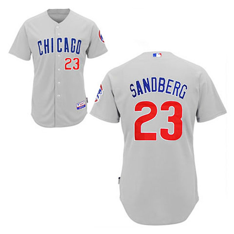 Chicago Cubs #23 Ryne Sandberg Grey Away Jersey Chicago Cubs #23 Ryne Sandberg Grey Away Jersey