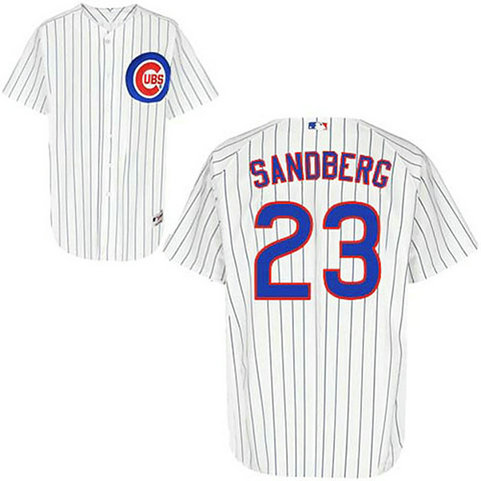 Chicago Cubs #23 Ryne Sandberg White Home Jersey Chicago Cubs #23 Ryne Sandberg White Home Jersey