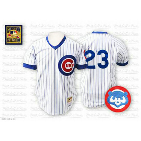 Chicago Cubs #23 Ryne Sandberg White Home Throwback Jersey Chicago Cubs #23 Ryne Sandberg White Home Throwback Jersey