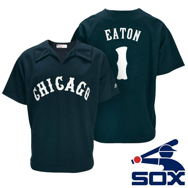 Chicago White Sox Adam Eaton #1 Navy Turn Back the Clock Throwback Player Jersey Chicago White Sox Adam Eaton #1 Navy Turn Back the Clock Throwback Player Jersey