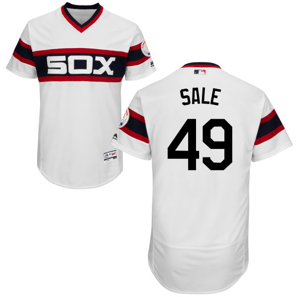 Chicago White Sox Chris Sale #49 White Authentic Collection Flexbase Jersey Chicago White Sox Chris Sale #49 White Authentic Collection Flexbase Jersey