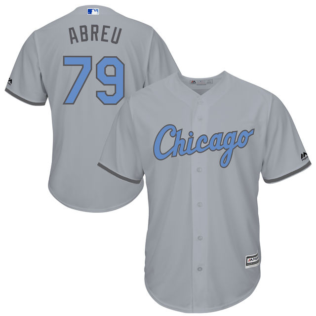 Chicago White Sox #79 Jose Abreu Grey Fashion 2016 Father's Day Cool Base Jersey Chicago White Sox #79 Jose Abreu Grey Fashion 2016 Father's Day Cool Base Jersey