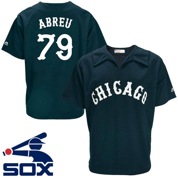 Chicago White Sox Jose Abreu #79 Navy Turn Back the Clock Throwback Player Jersey Chicago White Sox Jose Abreu #79 Navy Turn Back the Clock Throwback Player Jersey
