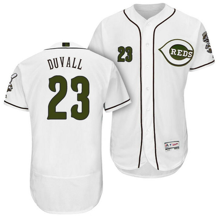 Cincinnati Reds Adam Duvall #23 White Authentic Collection 2018 Alternate Flex Base Player Jersey