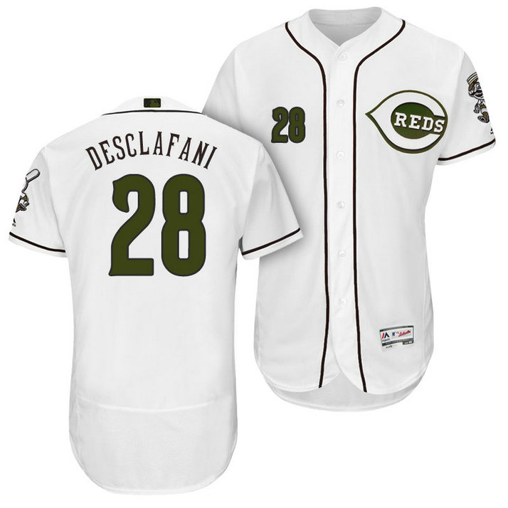 Cincinnati Reds Anthony DeSclafani #28 White Authentic Collection 2018 Alternate Flex Base Player Jersey Cincinnati Reds Anthony DeSclafani #28 White Authentic Collection 2018 Alternate Flex Base Player Jersey