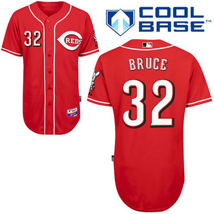 Cincinnati Reds #32 Jay Bruce Cool Base Red Jersey Cincinnati Reds #32 Jay Bruce Cool Base Red Jersey