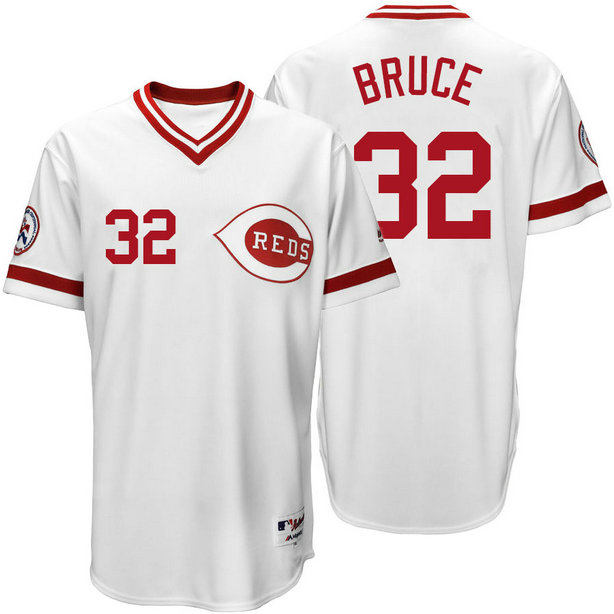 Cincinnati Reds Jay Bruce #32 White Authentic Turn Back the Clock Jersey