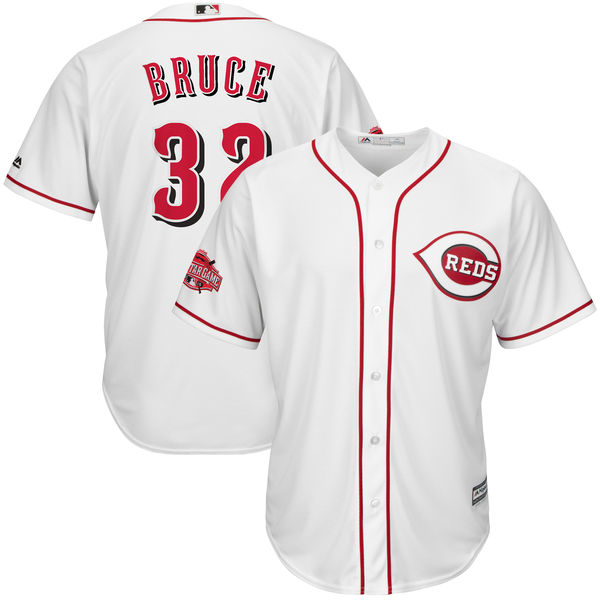 Cincinnati Reds #32 Jay Bruce White Cool Base Jersey