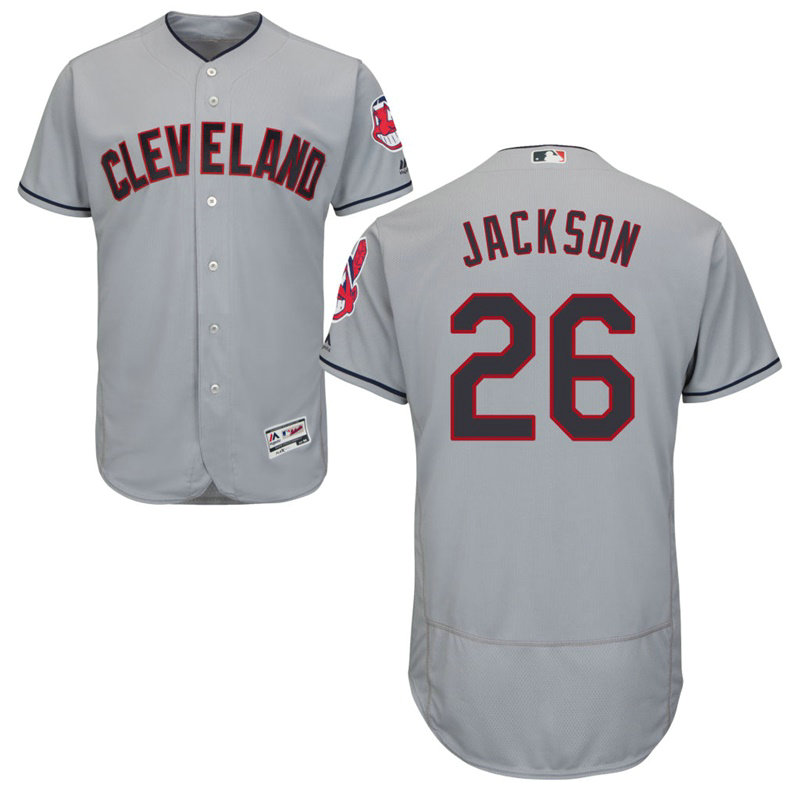 Cleveland Indians Austin Jackson #26 Grey Road Flex Base Jersey Cleveland Indians Austin Jackson #26 Grey Road Flex Base Jersey