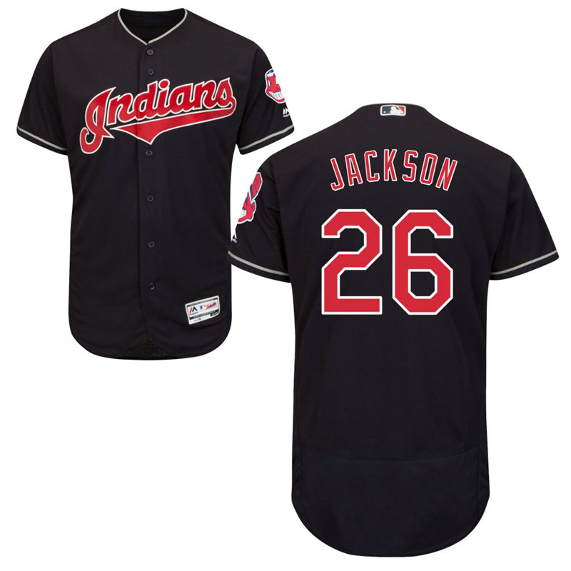 Cleveland Indians Austin Jackson #26 Navy Alternate Flex Base Jersey Cleveland Indians Austin Jackson #26 Navy Alternate Flex Base Jersey