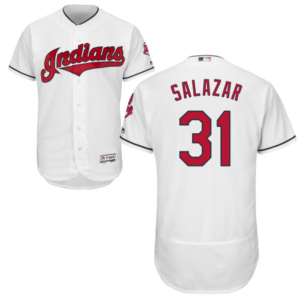 Cleveland Indians Danny Salazar #31 White Authentic Collection Flexbase Jersey Cleveland Indians Danny Salazar #31 White Authentic Collection Flexbase Jersey