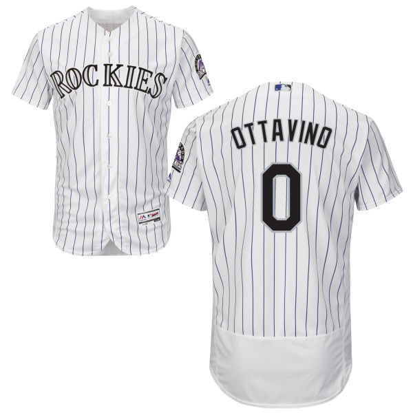 Colorado Rockies Adam Ottavino #0 White Authentic Collection Flexbase Jersey Colorado Rockies Adam Ottavino #0 White Authentic Collection Flexbase Jersey