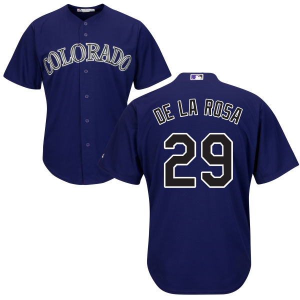 Colorado Rockies Jorge De La Rosa #29 Purple Authentic Cool base Jersey Colorado Rockies Jorge De La Rosa #29 Purple Authentic Cool base Jersey