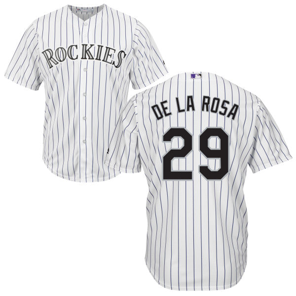 Colorado Rockies Jorge De La Rosa #29 White Authentic Cool base Jersey Colorado Rockies Jorge De La Rosa #29 White Authentic Cool base Jersey