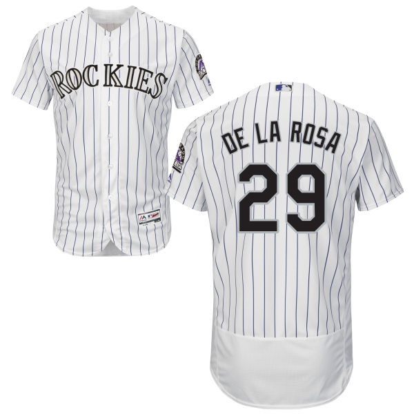 Colorado Rockies Jorge De La Rosa #29 White Authentic Collection Flexbase Jersey Colorado Rockies Jorge De La Rosa #29 White Authentic Collection Flexbase Jersey