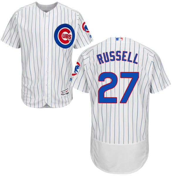 Addison Russell #27 Chicago Cubs White Authentic Collection Flexbase Jersey Addison Russell #27 Chicago Cubs White Authentic Collection Flexbase Jersey
