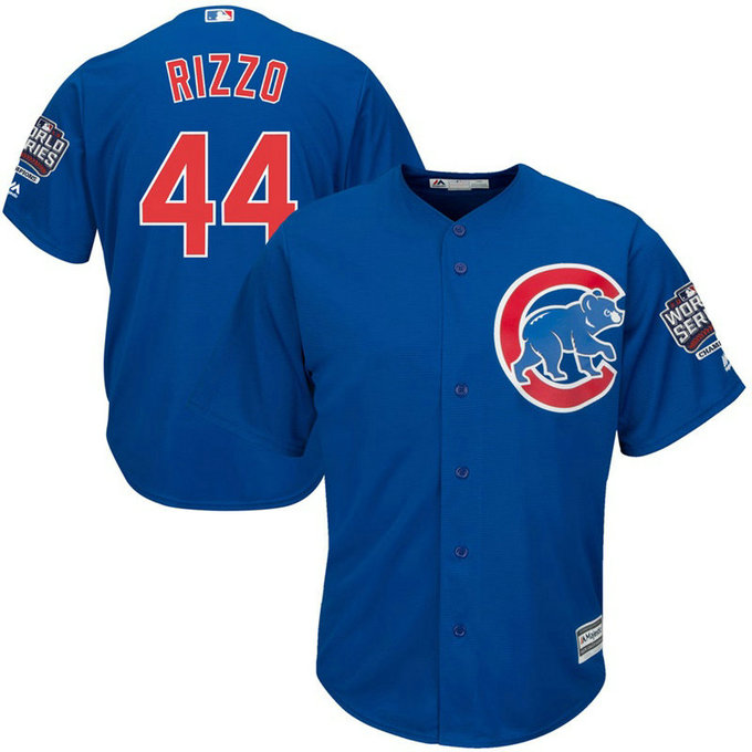 Chicago Cubs Anthony Rizzo #44 Royal Alternate 2016 World Series Champions Patch Cool Base Jersey Chicago Cubs Anthony Rizzo #44 Royal Alternate 2016 World Series Champions Patch Cool Base Jersey