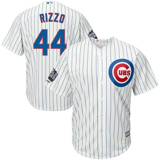 Chicago Cubs Anthony Rizzo #44 White Home 2016 World Series Champions Patch Cool Base Jersey Chicago Cubs Anthony Rizzo #44 White Home 2016 World Series Champions Patch Cool Base Jersey